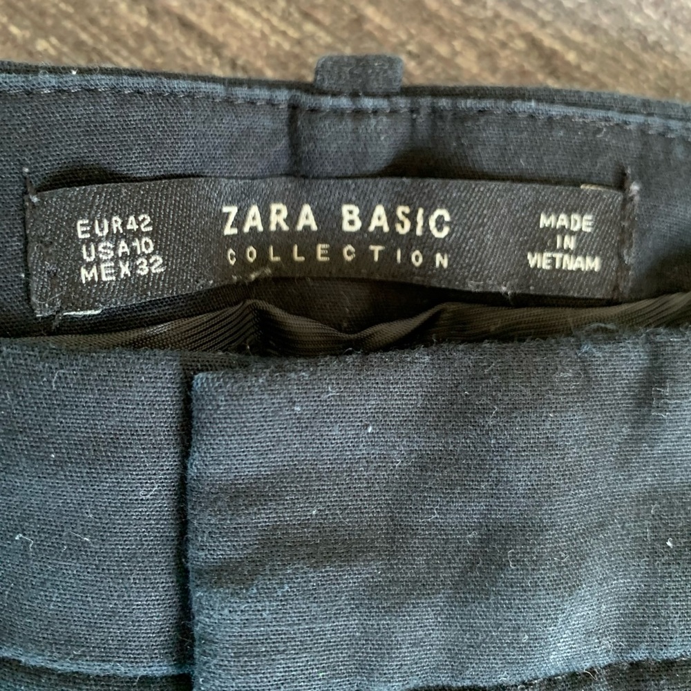Zara Basic Collection Black Dress Pants - Mid/Reg Rise Size 10 - Picture 3 of 3